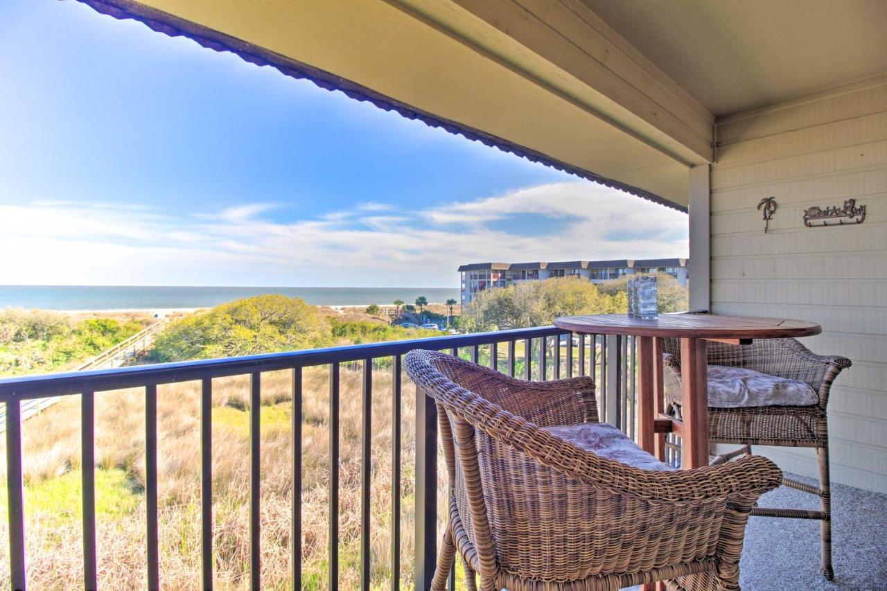 Oceanfront Condo With Beach View, Pool And Tennis! Pulau Hilton Head Luaran gambar